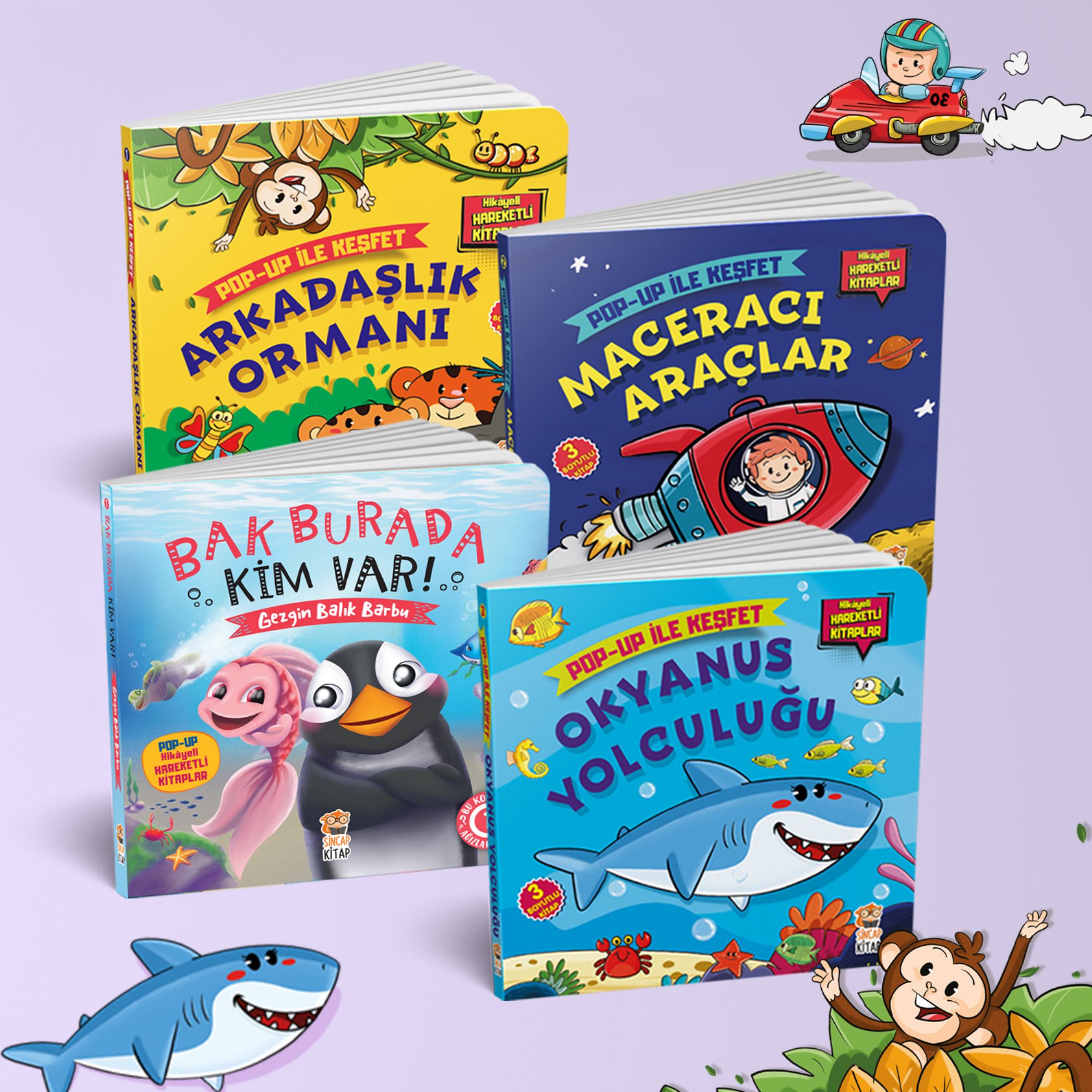Pop Up Ile Kesfet Hikayeli Hareketli Kitaplar Serisi 4lu Set Cocukokur Com