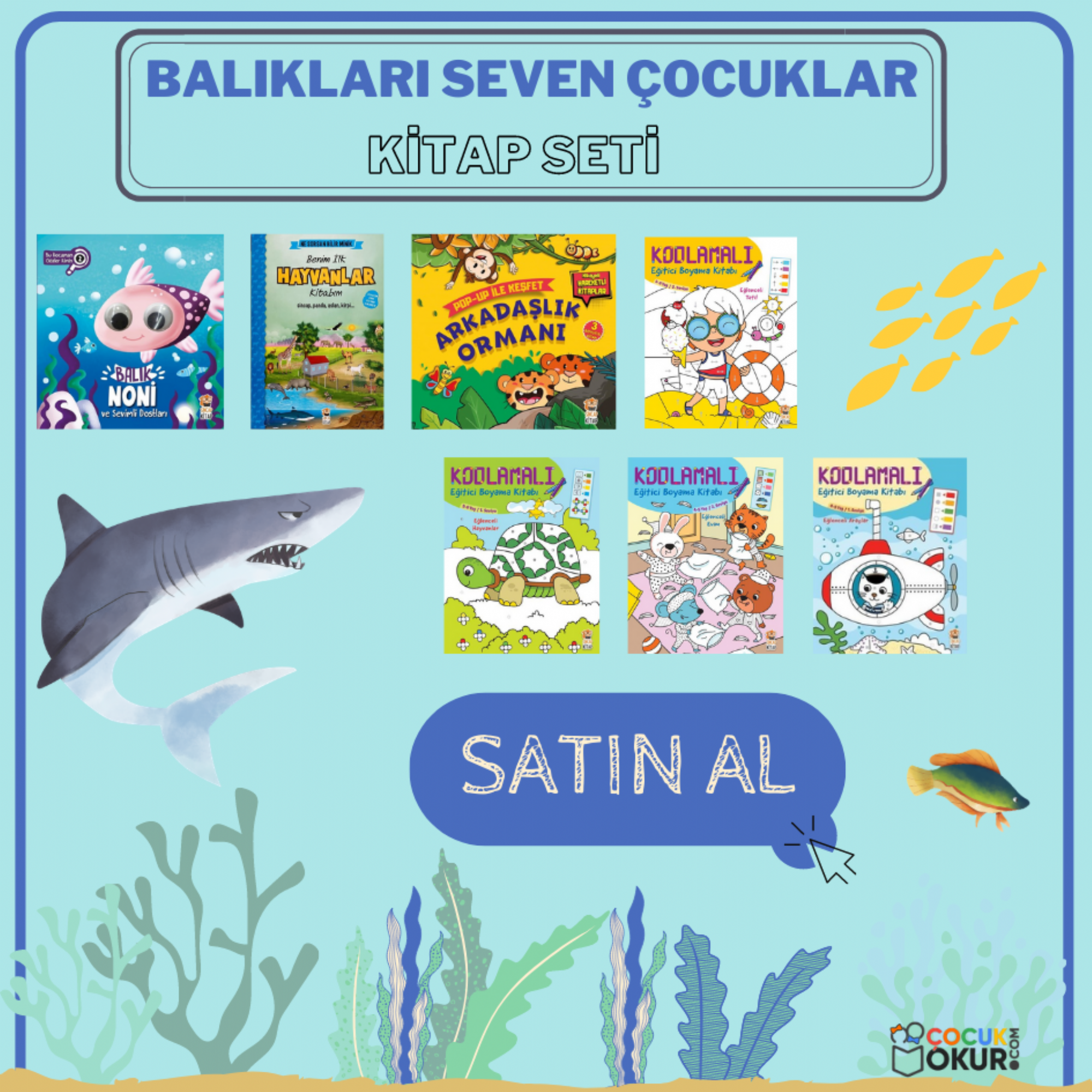 Baliklari Seven Cocuklar Kitap Seti Cocukokur Com